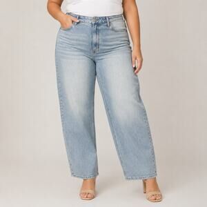 Lovervet By Vervet Barrel Leg Jeans Size 32/15 NWT Boutique Denim LV1456